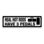 real hot rods 3 pedals decal